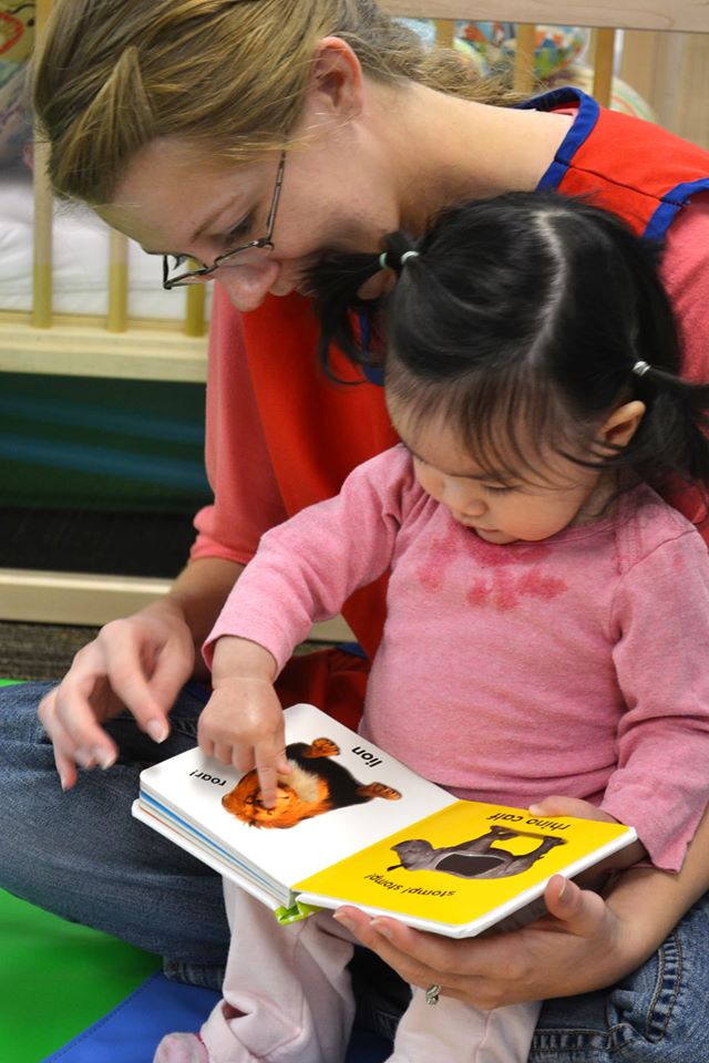 teacher infant reading